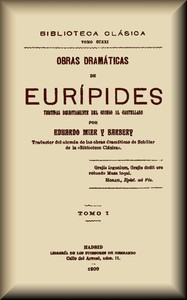 Cover of Obras dramáticas de Eurípides (1 de 3)