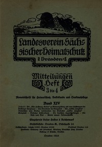 Cover of Landesverein Sächsischer Heimatschutz — Mitteilungen Band XIV, Heft 3-4 : $b Monatsschrift für Heimatschutz, Volkskunde und Denkmalpflege