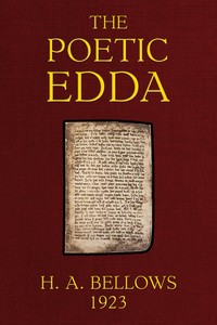 Cover of The poetic Edda : $b Translated from the Icelandic with an introduction and notes