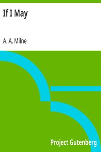 Cover of If I May