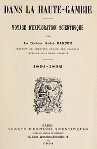 Cover of Dans la Haute-Gambie : $b Voyage d'exploration scientifique, 1891-1892