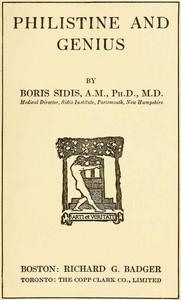 Cover of Philistine and genius
