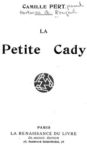 Cover of La petite Cady