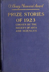 Cover of O. Henry memorial award prize stories of 1923