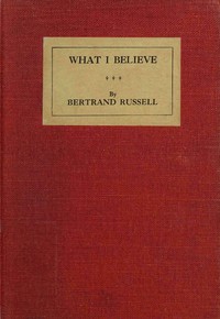 Cover of What I believe