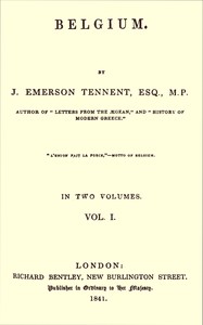 Cover of Belgium, Vol. 1 (of 2)