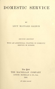 Cover of Domestic service