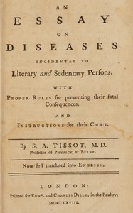 Cover of An essay on diseases incidental to literary and sedentary persons : $b With proper rules for preventing their fatal consequences. And instructions for their cure