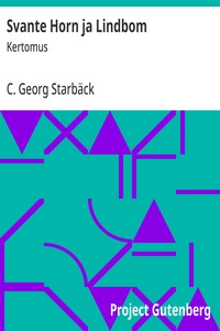 Cover of Svante Horn ja Lindbom : $b Kertomus