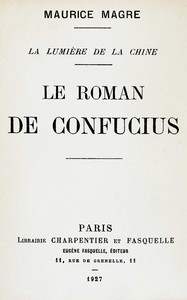 Cover of Le roman de Confucius
