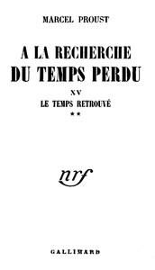 Cover of Le temps retrouvé Tome 2 (de 2) : $b À la recherche du temps perdu vol.VII