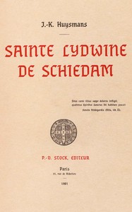 Cover of Sainte Lydwine de Schiedam