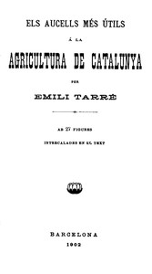 Cover of Els aucells més útils a la agricultura de Catalunya