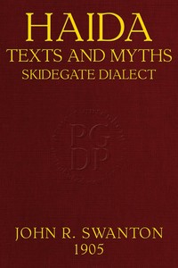 Cover of Haida texts and myths : $b Skidegate dialect