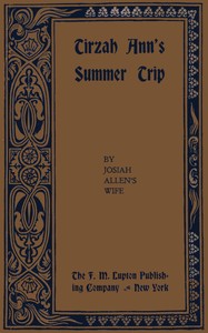 Cover of Tirzah Ann's summer trip, and other sketches