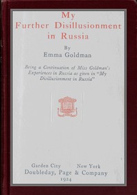 Cover of My further disillusionment in Russia