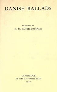 Cover of Danish ballads
