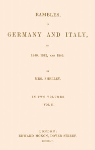 Cover of Rambles in Germany and Italy in 1840, 1842, and 1843, vol. 2 of 2