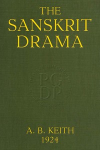 Cover of The Sanskrit drama : $b in its origin, development, theory and practice