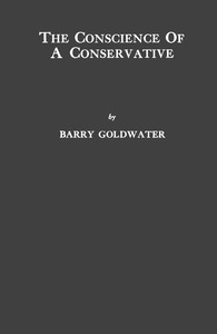 Cover of The conscience of a Conservative