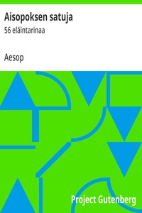 Cover of Aisopoksen satuja : $b 56 eläintarinaa