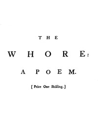 Cover of The whore : $b A poem