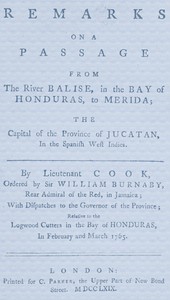 Cover of Remarks on a passage from the river Balise in the bay of Honduras, to Merida : $b the capital of the province of Jucatan, in the Spanish West Indies