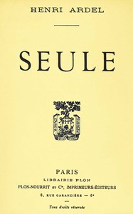Cover of Seule