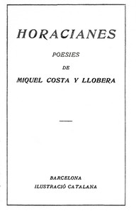 Cover of Horacianes : $b Poesies