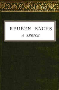 Cover of Reuben Sachs : $b a sketch
