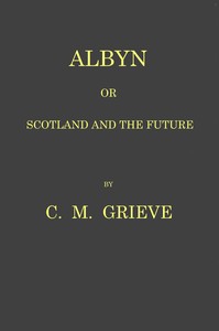 Cover of Albyn; or, Scotland and the future