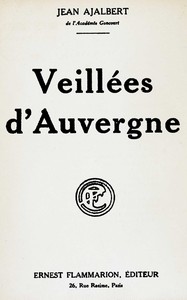 Cover of Veillées d'Auvergne