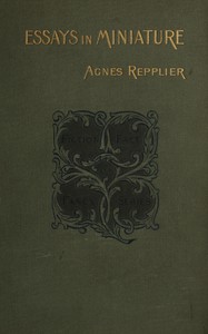Cover of Essays in miniature