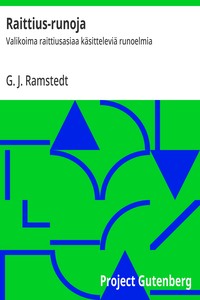 Cover of Raittius-runoja : $b Valikoima raittiusasiaa käsitteleviä runoelmia