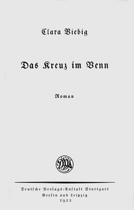 Cover of Das Kreuz im Venn : $b Roman