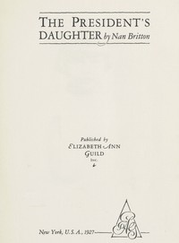 Cover of The president's daughter