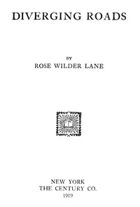 Cover of Diverging roads