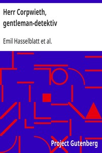 Cover of Herr Corpwieth, gentleman-detektiv