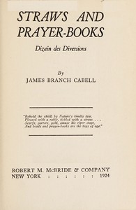 Cover of Straws and prayer-books; dizain des diversions
