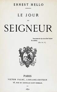 Cover of Le jour du Seigneur