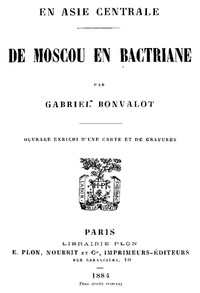 Cover of En Asie centrale : $b De Moscou en Bactriane