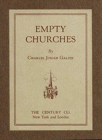 Cover of Empty churches : $b The rural-urban dilemma