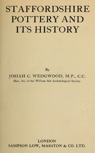 Cover of Staffordshire pottery and its history