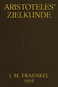 Cover of Aristoteles' Zielkunde