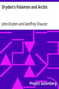Cover of Dryden's Palamon and Arcite
