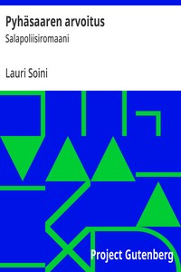 Cover of Pyhäsaaren arvoitus : $b Salapoliisiromaani