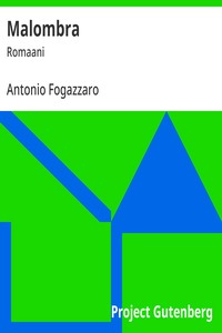 Cover of Malombra : $b Romaani