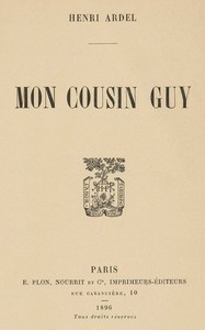 Cover of Mon cousin Guy