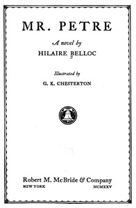 Cover of Mr. Petre : $b a novel