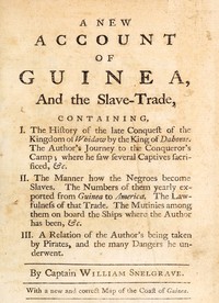 Cover of A new account of Guinea, and the slave-trade